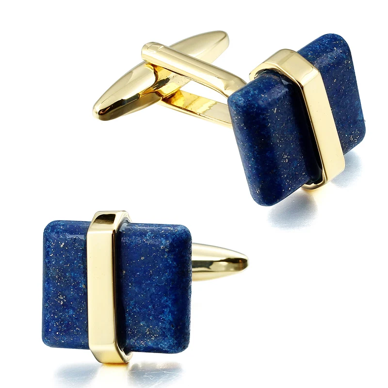 boutons de manchette lapis lazuli élégant