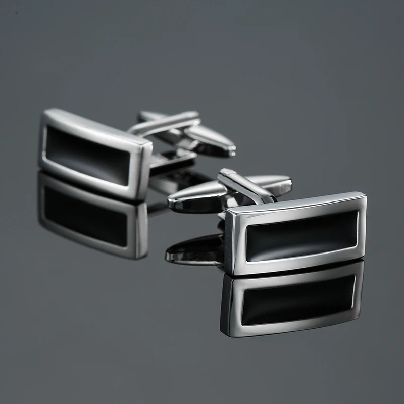 cufflinks élégants acier inoxydable