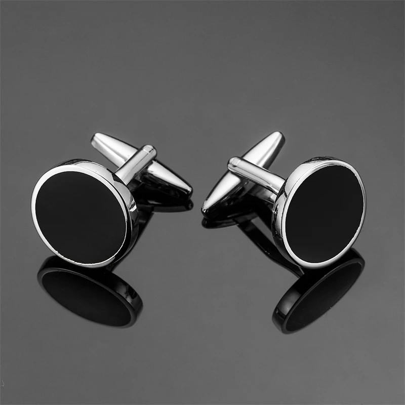 cufflinks de luxe marbre noir