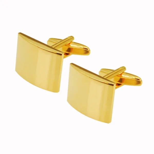 carrés de manchette dorés élégants