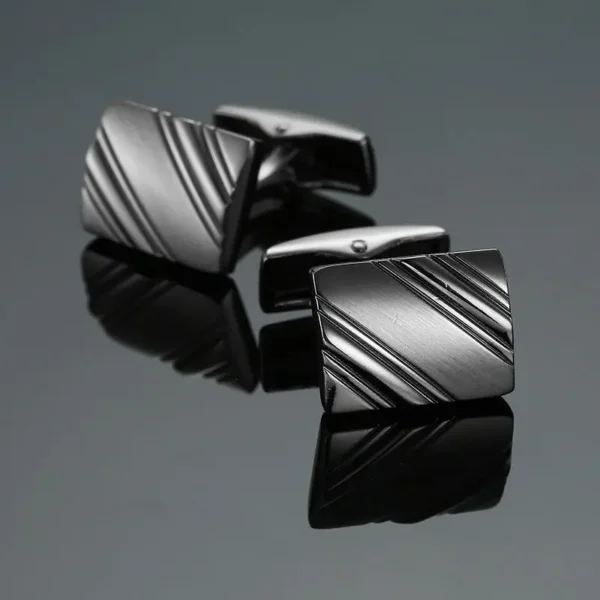 cufflinks noirs élégants