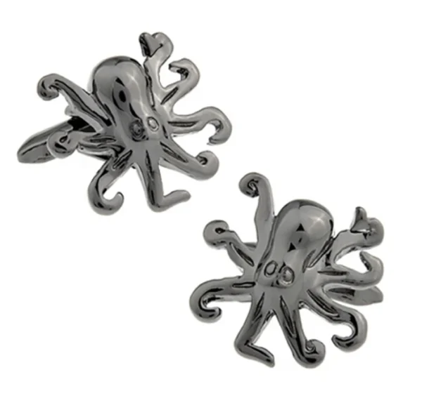 boutons de manchette forme pieuvre