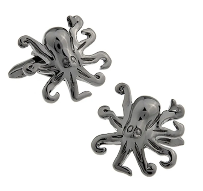 boutons de manchette forme pieuvre