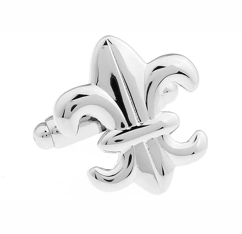 bouton de manchette fleur de lys