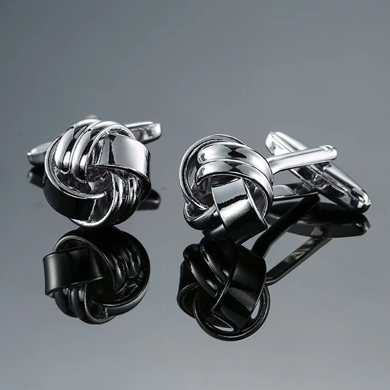 boutons de manchette motif nœud sophistiqués