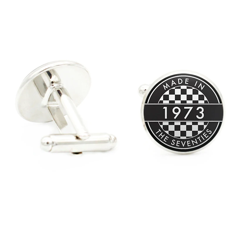bouton de manchette argent