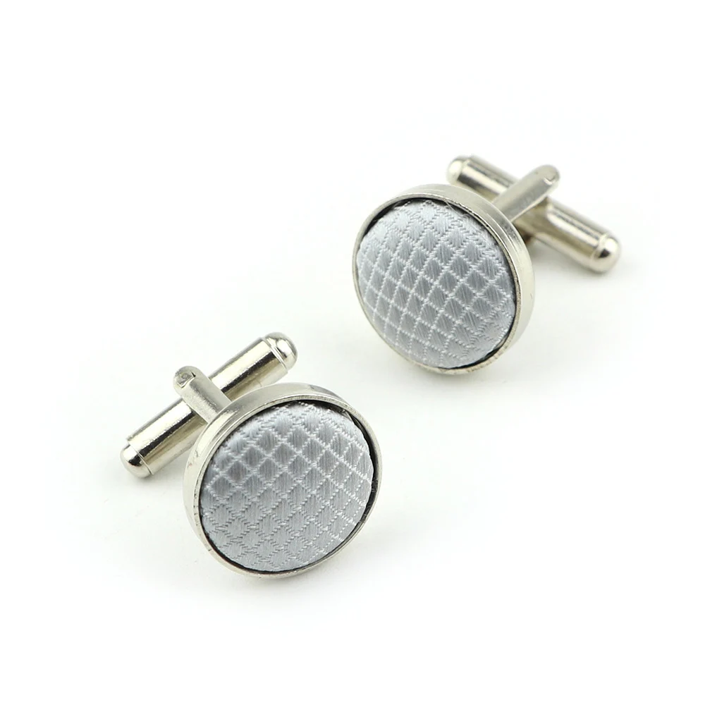 bouton de manchette argent